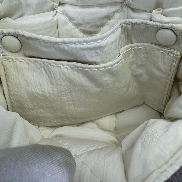 Authentic Bottega Veneta Tech Mini Small Padded Tech Cassette Shoulder Bag White - Picture 9 of 13